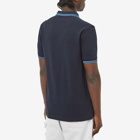 Fred Perry Men's Slim Fit Twin Tipped Polo Shirt in Navy/Soft Blue/Twilight