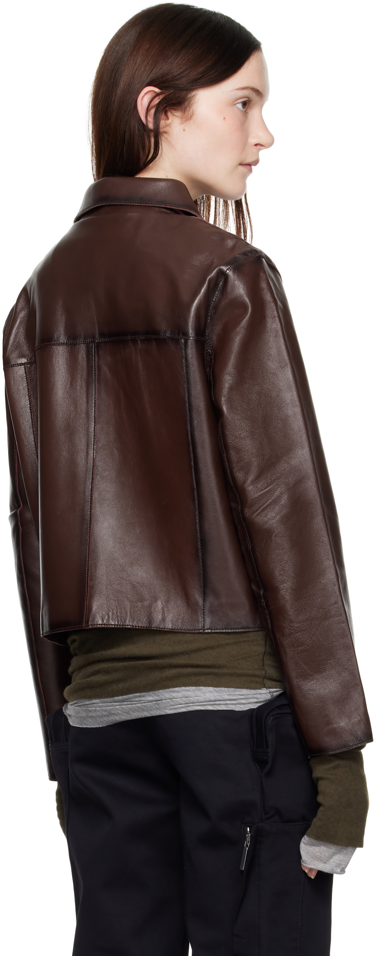 Stand Studio Brown Estrid Leather Jacket