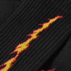 Rostersox Fire Socks in Black