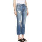 Rag and Bone Blue Ankle Straight Jeans