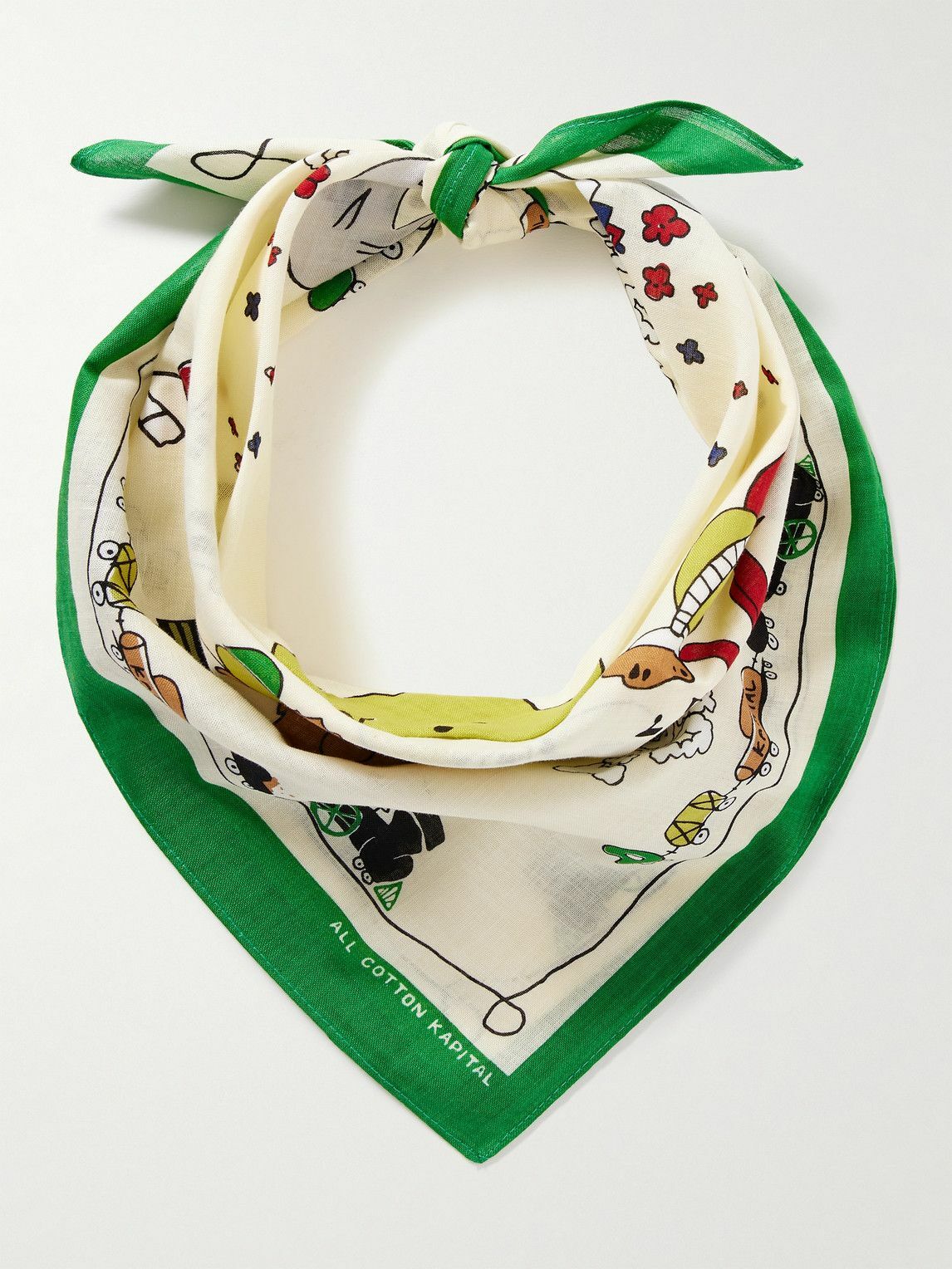KAPITAL - Printed Cotton-Voile Bandana