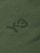 Y-3 - Logo-Print Cotton-Jersey Sweatshirt - Green