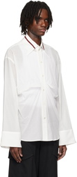 CMMAWEAR White Drape Shirt