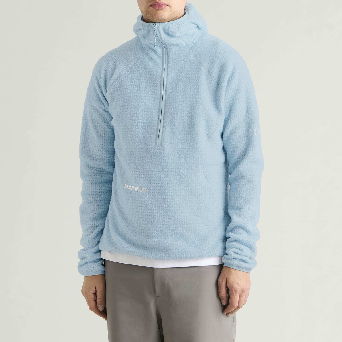 Mammut Men's Eiger Free Air Half Zip Polartec Hoodie in Nebla