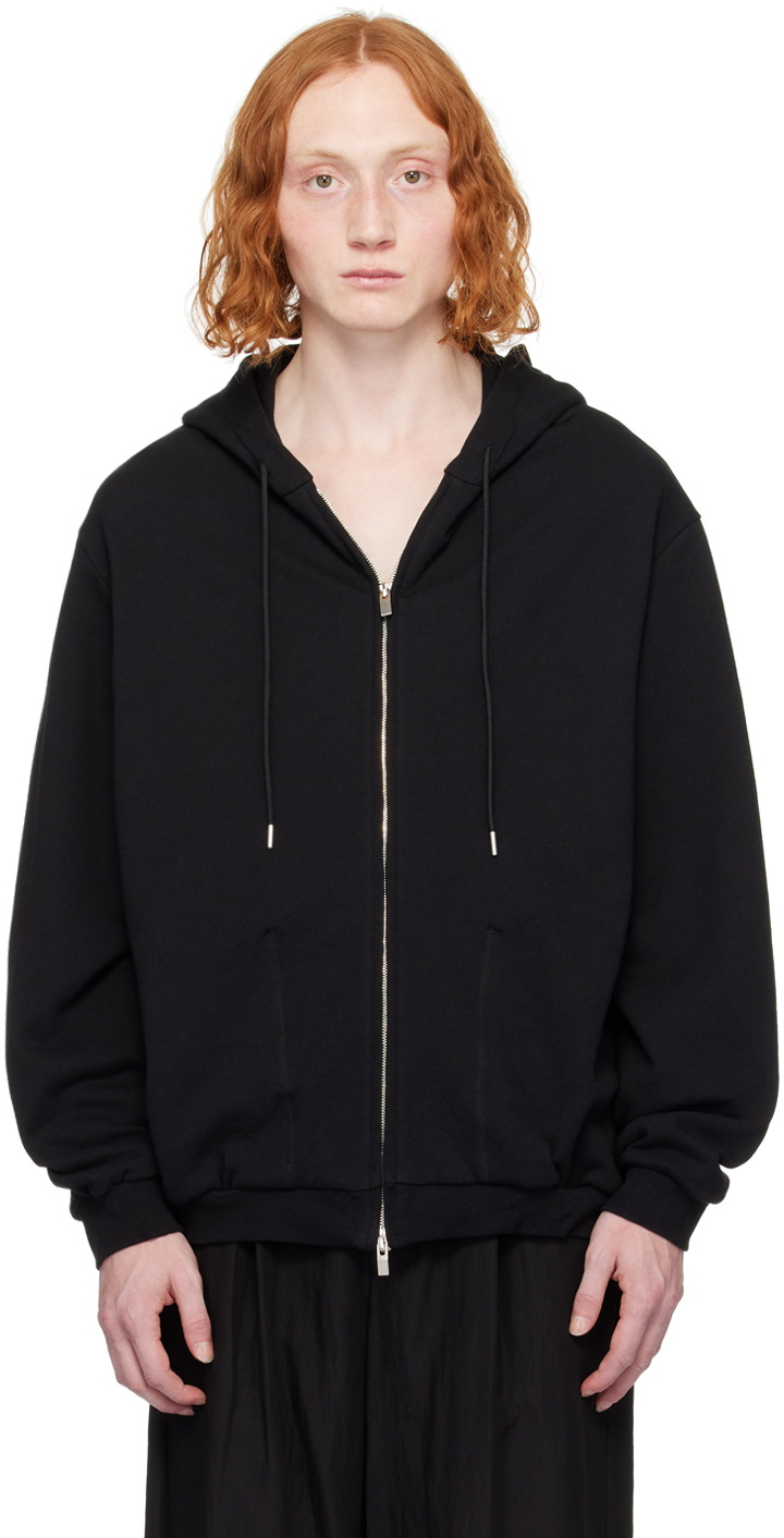 VEIN Black Zip-Up Hoodie