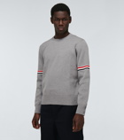 Thom Browne - Tricolor Inlay Milano stitch cotton sweater