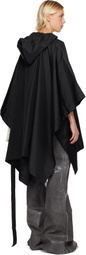 Rick Owens DRKSHDW Black Concordians Poncho Hoodie