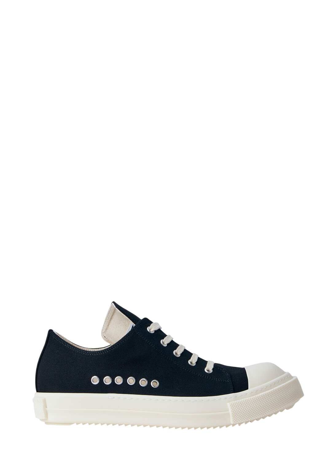 Rick Owens Drkshdw White Abstract Low Sneakers Rick Owens Drkshdw