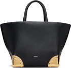 sacai Black Corner Metal Small Tote