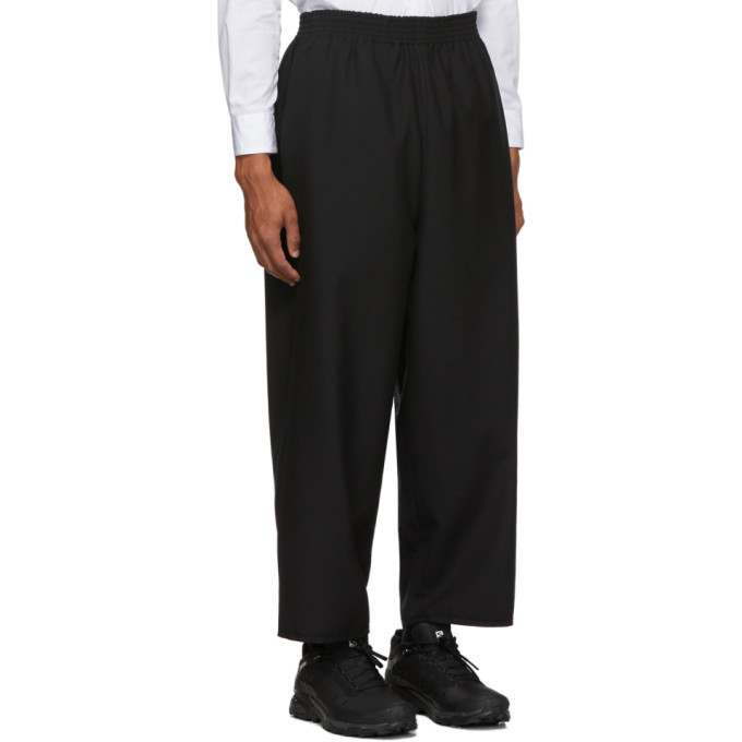 Camiel Fortgens Black Wool Grandpa Pants Camiel Fortgens