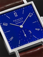 NOMOS Glashütte - Tetra Neomatik 39 Automatic 46mm Stainless Steel and Leather Watch, Ref. No. 421.S3