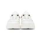 Solid Homme White Leather Low-Top Sneakers