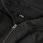 END. Mono Zip Hoodie in Cinder Black