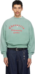 WILLY CHAVARRIA Green 'Chavarria Community Center' Hooligan Sweatshirt