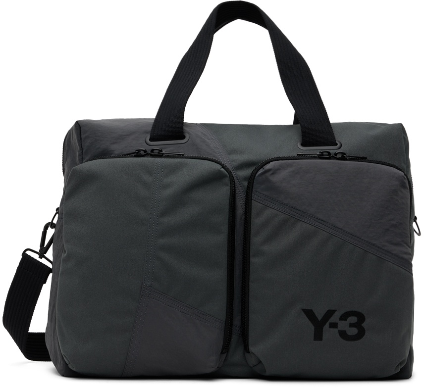 Photo: Y-3 Gray Holdall Duffle Bag