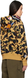 BAPE Khaki & Tan ABC Camo Shark Full Zip Hoodie