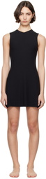 SKIMS Black Soft Lounge V Neck Tank Minidress