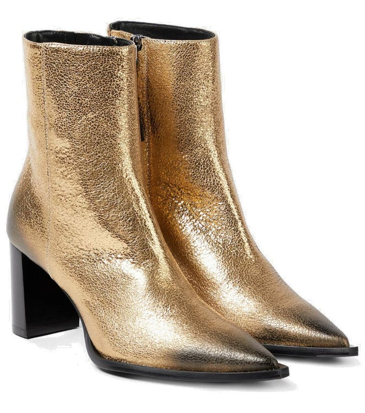 Photo: Dorothee Schumacher Metallic leather ankle boots