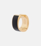 Toteme Signature enamel gold-plated hoop earrings