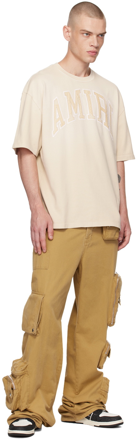 AMIRI Beige Vintage Oversized T-shirt