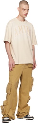 AMIRI Beige Vintage Oversized T-shirt