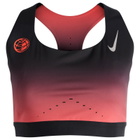 Nike Women's Swift Sports Bra in Black/Bright Crimson/Metallic Silver