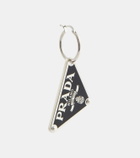 Prada Symbole logo sterling silver single earring