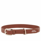 A.P.C. Men's Leather Dog Collar in Hazelnut