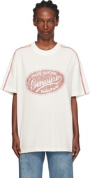 Ksubi Off-White 'Genuine' Boyfriend Short Sleeve T-shirt