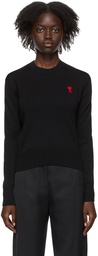 AMI Alexandre Mattiussi Black Ami De Coeur Sweater