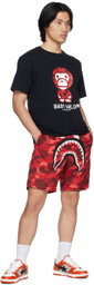 BAPE Red Camo Shark Shorts