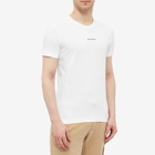 Calvin Klein Men's Micro Branding Essential T-Shirt in Bright White