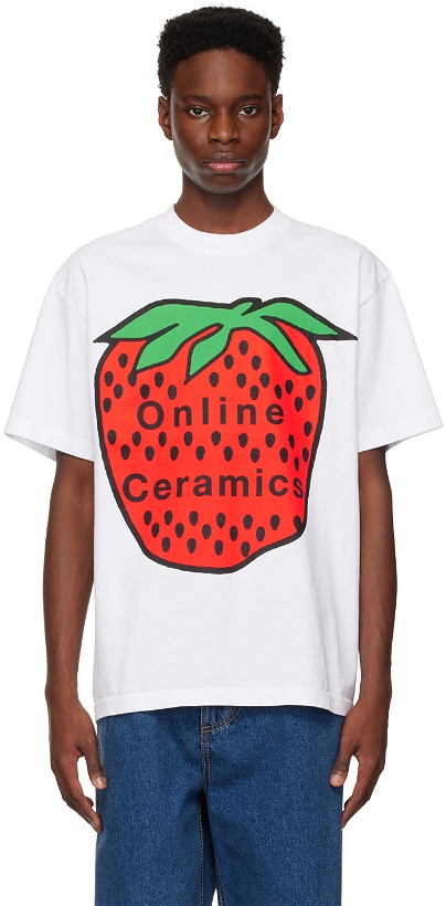 Photo: Online Ceramics White Strawberry T-Shirt