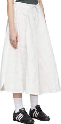 Y-3 White Cloud Quilt Skirt