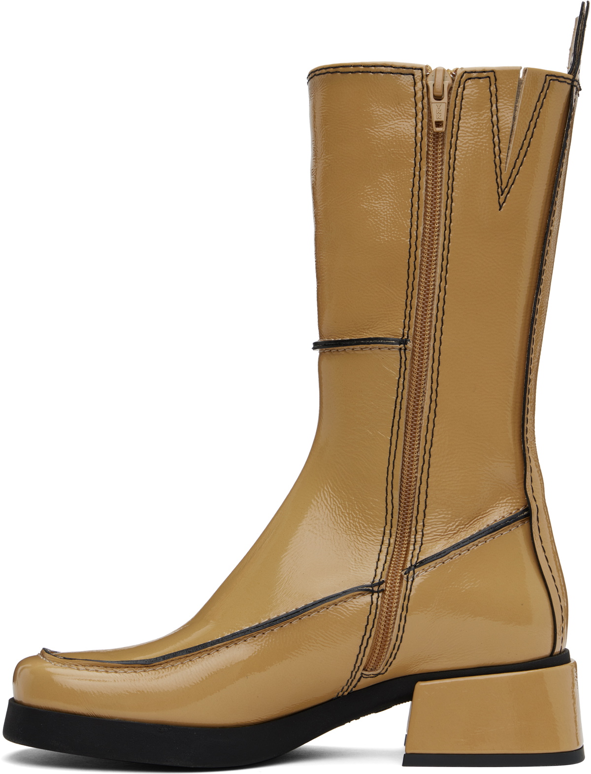 Miista Beige Alzira Boots MIISTA