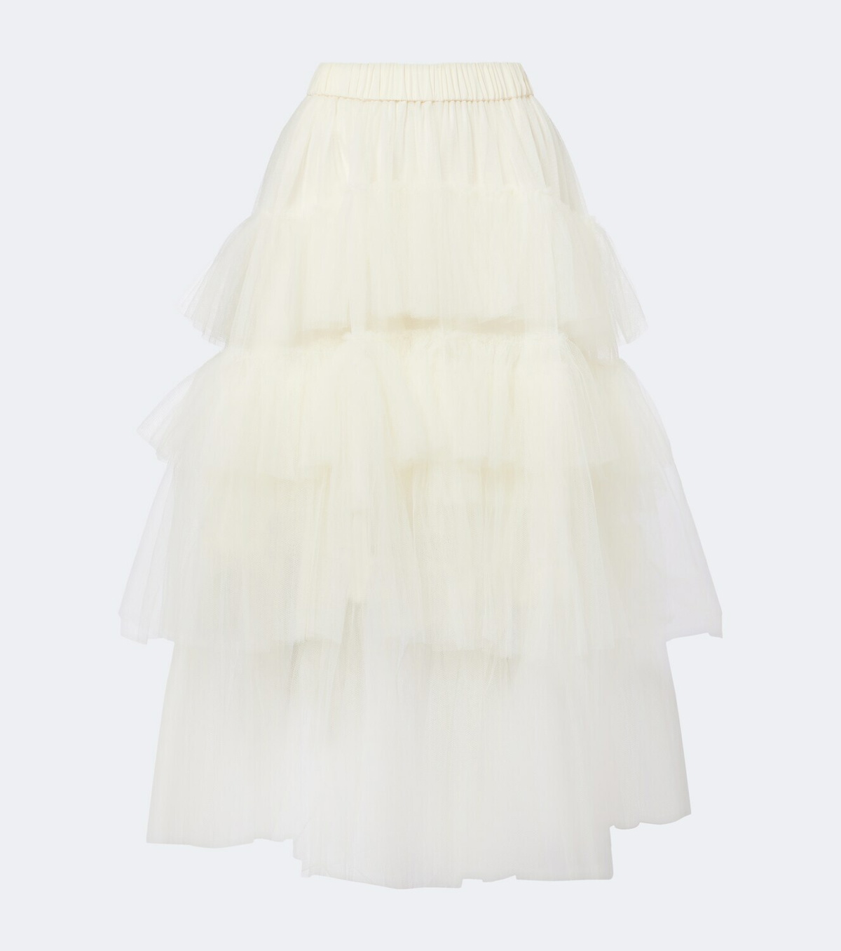 Simone Rocha Ruffled tulle midi skirt