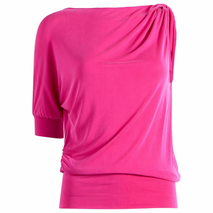 Photo: Peachy Den Women's Kylie Bubble Top in Hot Pink
