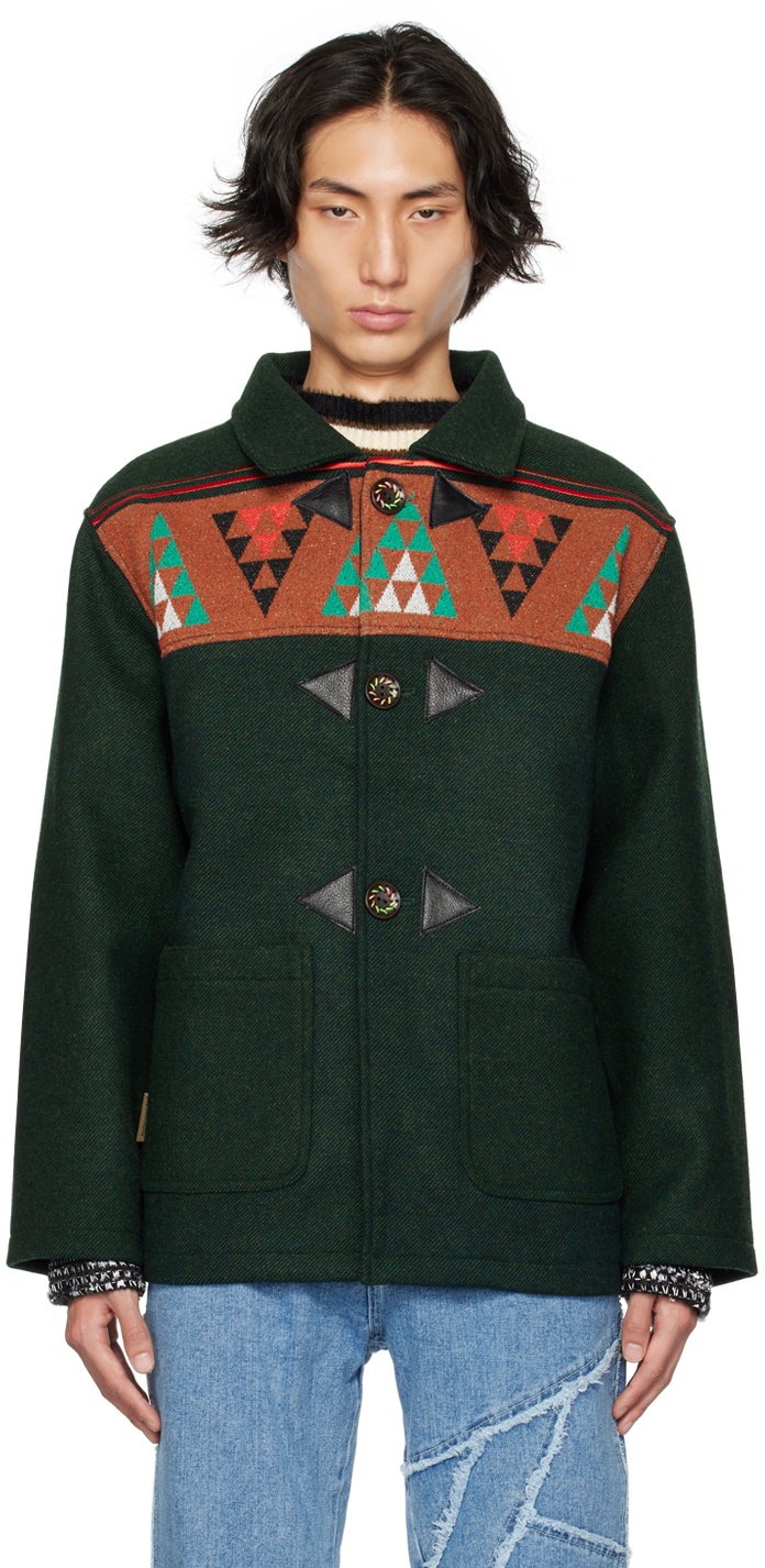 Andersson Bell Green Paneled Jacket Andersson Bell