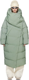 Templa Green Wrap Down Coat