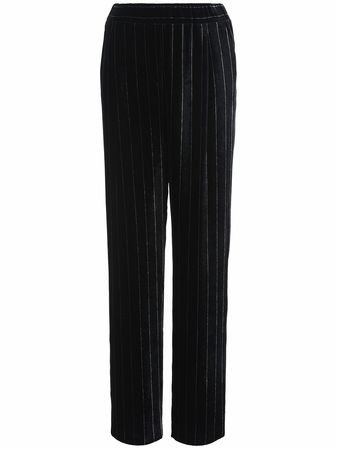 GIORGIO ARMANI - Pinstripe Velvet Straight Pants Giorgio Armani