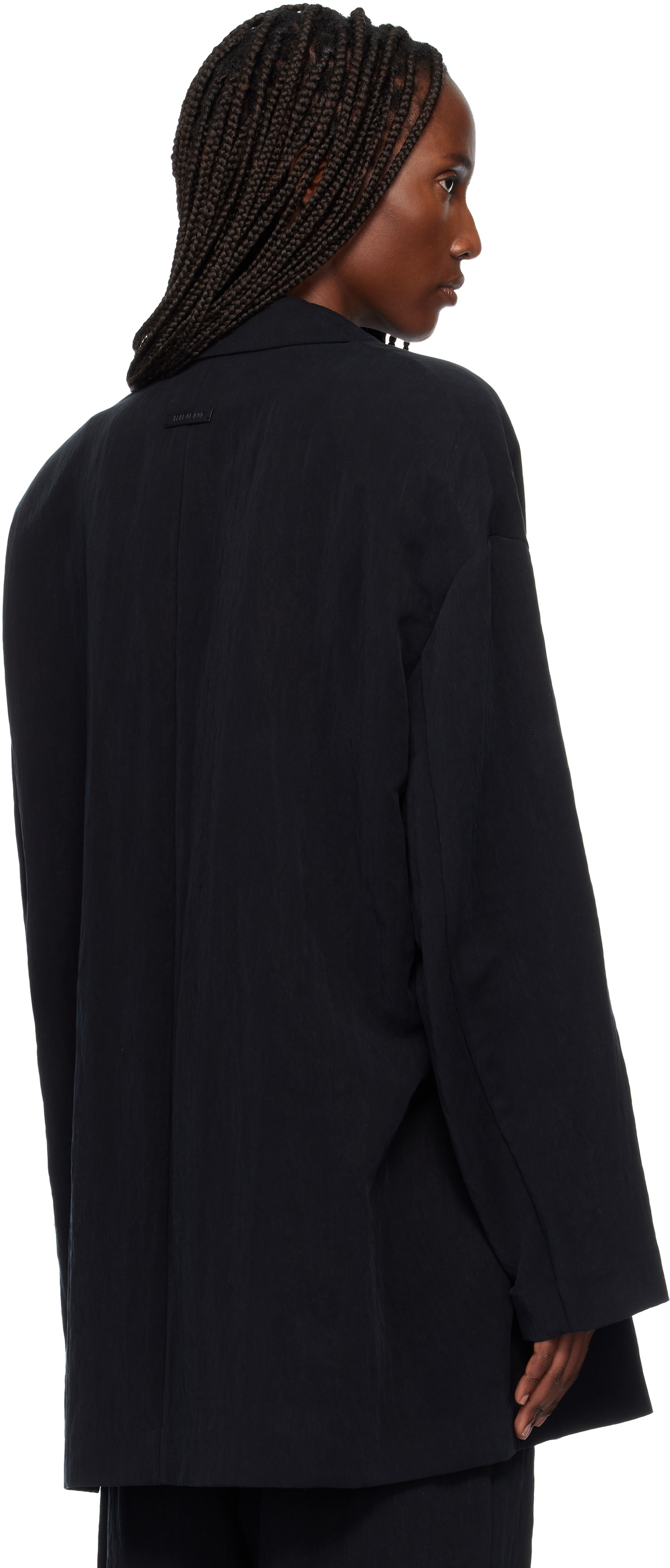Fear of God Black Tencel Nylon Unlined Relaxed Blazer