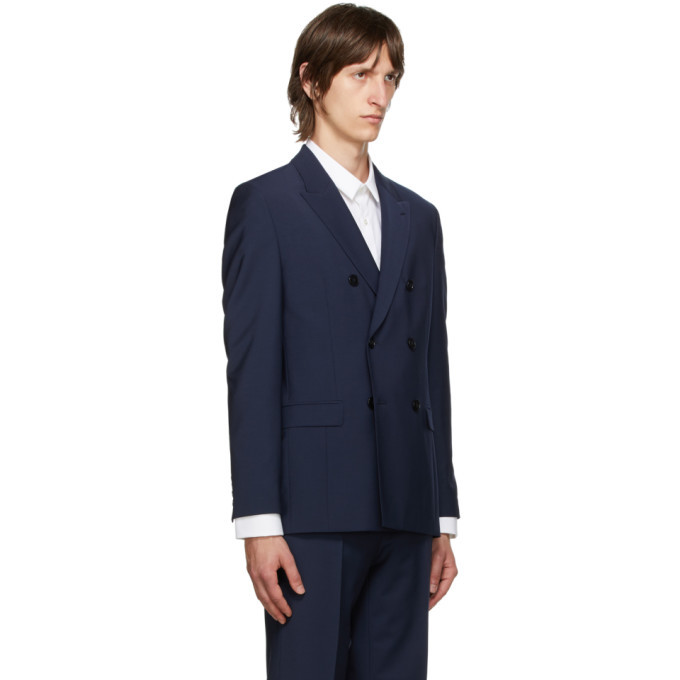 Hugo Navy Slim Fit Wool Jacket Hugo Boss