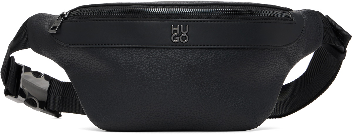 Hugo Black Logo Hardware Belt Bag