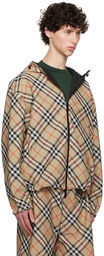 Burberry Beige Check Reversible Jacket