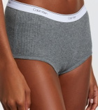 Calvin Klein Collection Thaïs ribbed-knit cotton-blend briefs