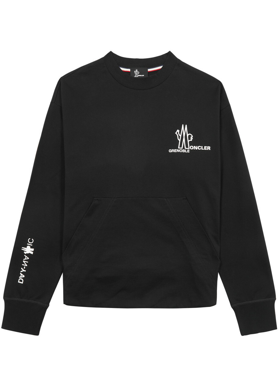 Moncler Grenoble Day-Namic Logo Cotton Sweatshirt Black