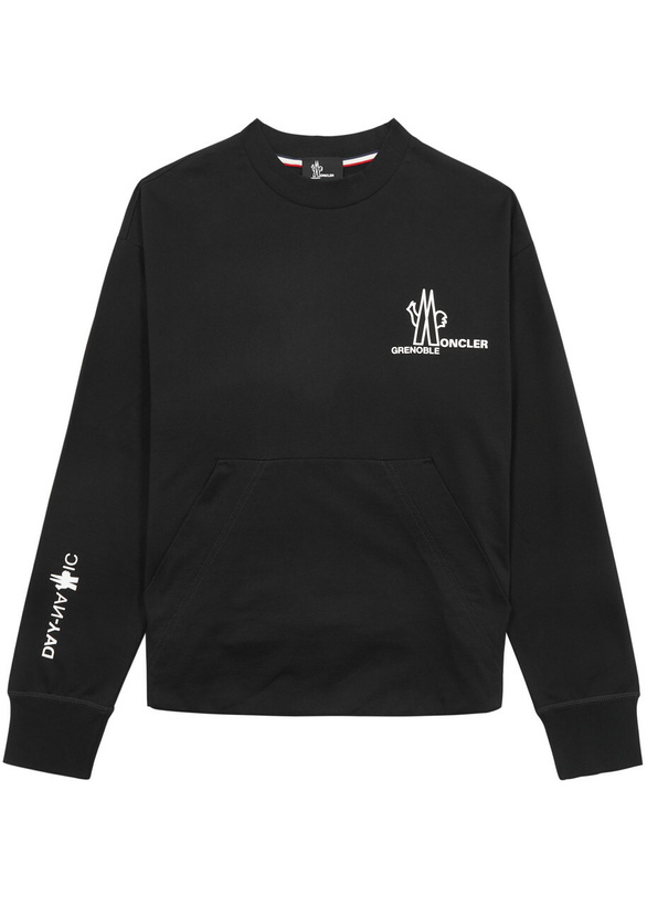 Photo: Moncler Grenoble Day-Namic Logo Cotton Sweatshirt Black