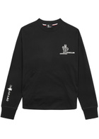 Moncler Grenoble Day-Namic Logo Cotton Sweatshirt Black