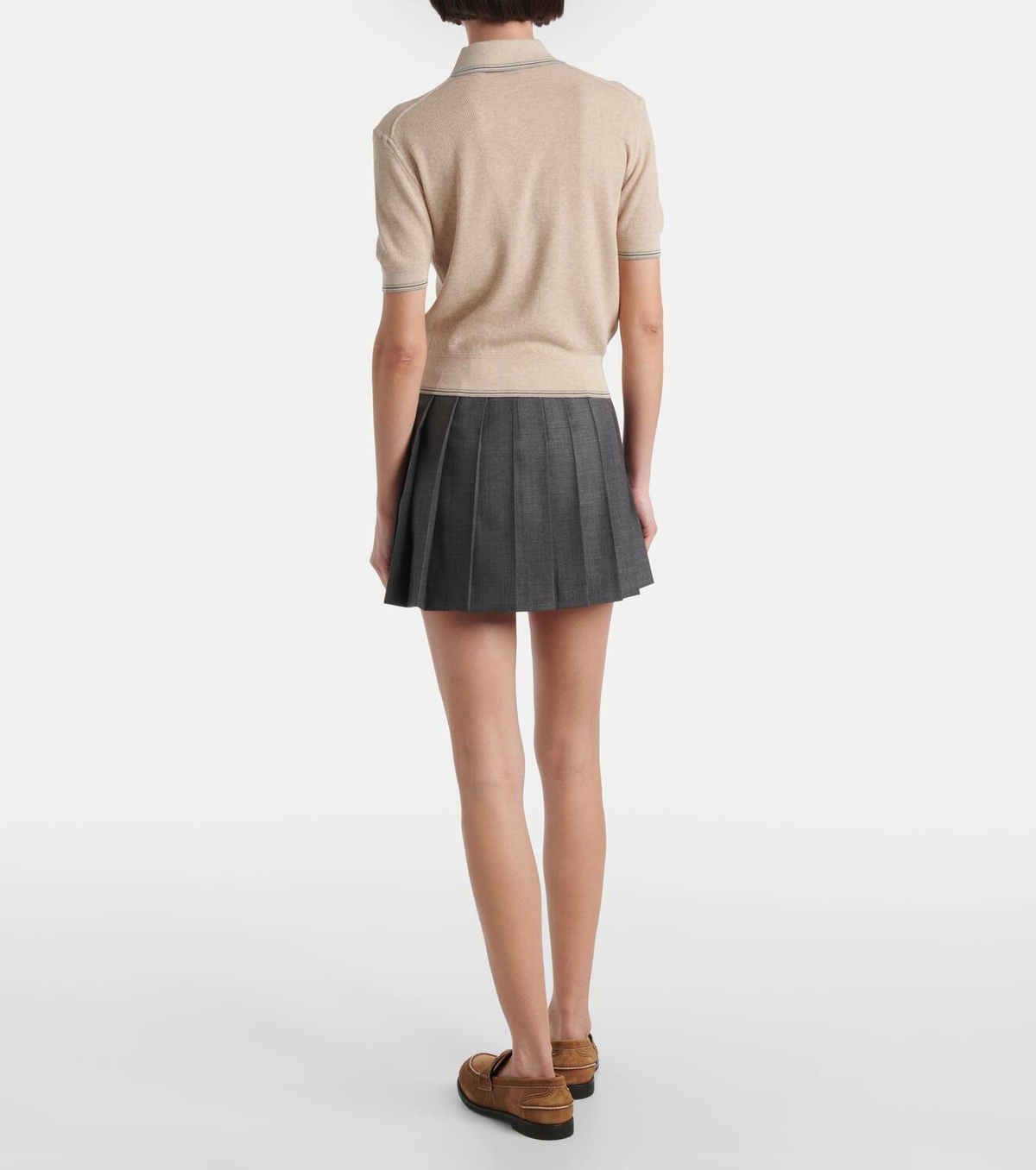Miu Miu Cotton-blend polo sweater Miu Miu