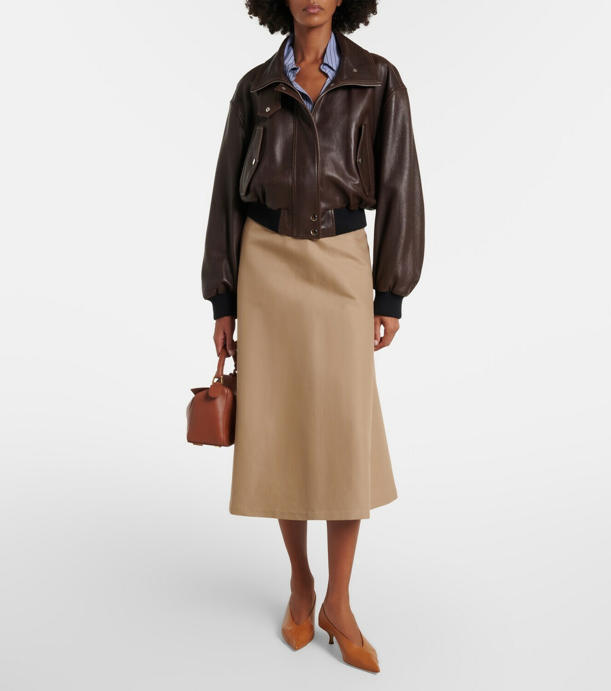 Le Monde Béryl Babouche leather pumps